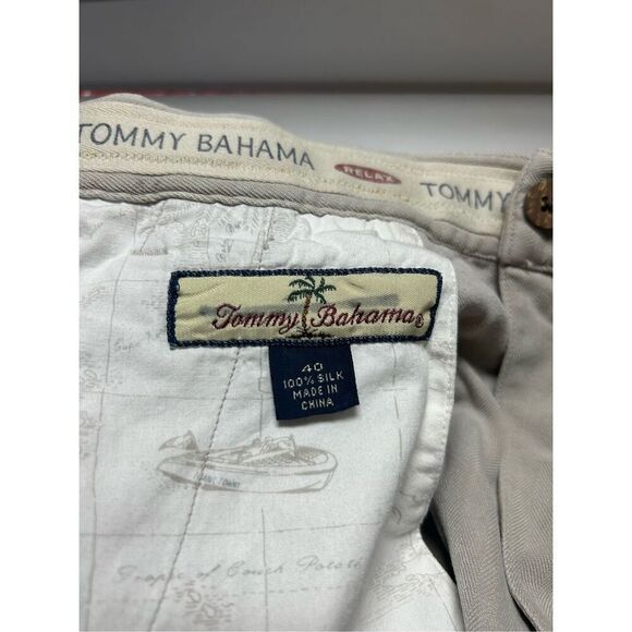 Tommy Bahama 100% Silk Size 40 Shorts Tan - Picture 4 of 4